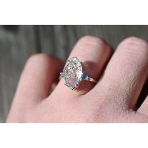 Montana sapphire alternative engagement ring size 3 4 5 6 7 8 9 10 11 12…